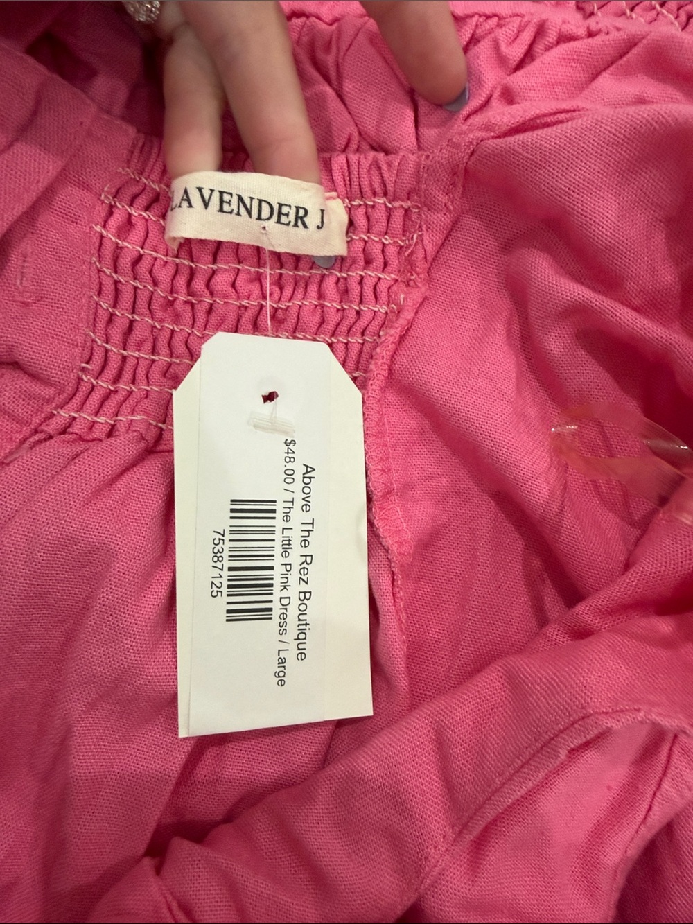 Pink Ruffle Strap Mini Dress - Picture 2 of 3